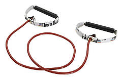Еспандер з жорсткими ПВХ ручками, джгут Thera-Band 140 см навантаження 2,5 кг червоний T 77