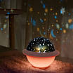 Проектор зоряного неба дитячий світильник LED нічник НЛО для дитячої спальні рожевий Losso, фото 3