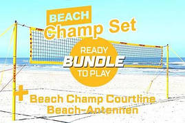 Професійний набір для пляжного волейболу FUNTEC CHAMP (бари + сітка + лінії)
