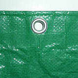 Тент поліпропіленовий 4х5 150 гм.на м кв. зелений, фото 2