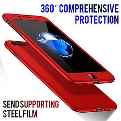 Чохол для Iphone 5/5S/5SE 360 протиударний + скло red