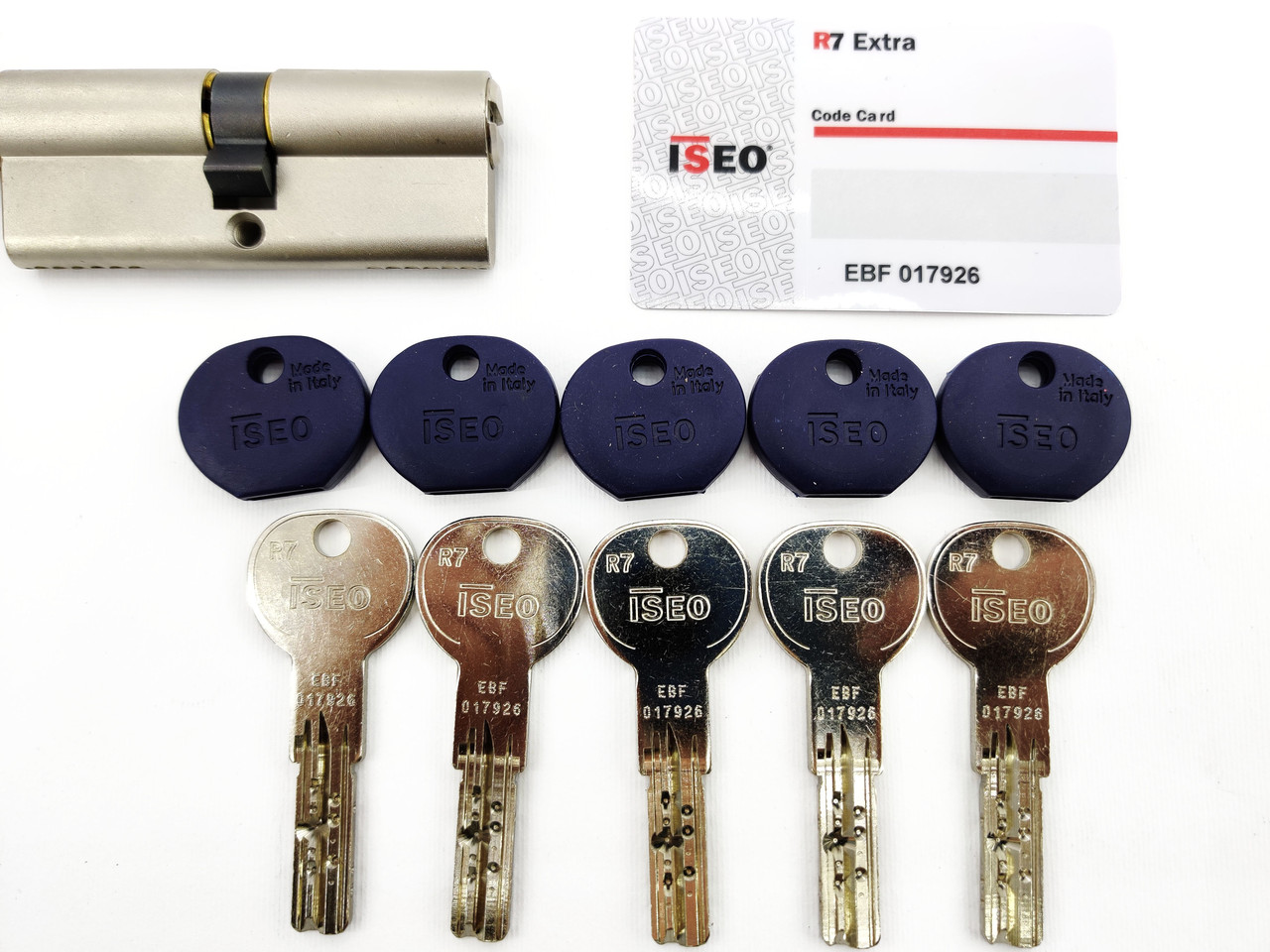 Iseo R7 100мм 50х50 ключ/ключ нікель (Італія)
