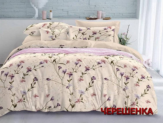 Сімейний набір бавовняного постільної білизни з Бязі "Gold" №153042 Черешенка™, фото 1