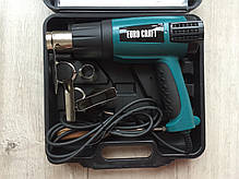 Фен Технічний Euro Craft HG210 в кейсі 2000Вт, фото 2
