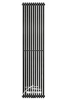 Вертикальный дизайнерский радиатор Praktikum 2 1800/425 Betatherm 14-16 м.кв. Черный