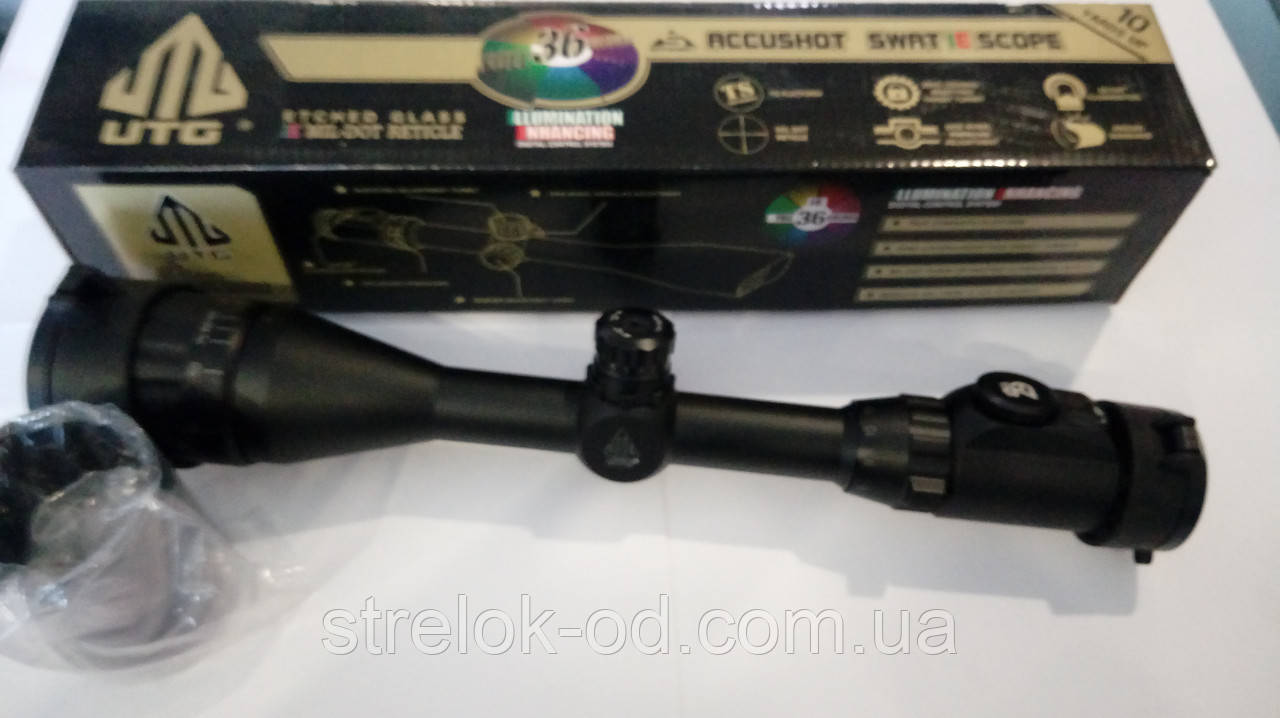 ОПТИЧЕСКИЙ ПРИЦЕЛ UTG LEAPERS 4-12X44 IE ПОДСВЕТКА 36 ЦВЕТОВ