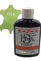 Фарба для шкіри колір салатовий bsk-color 100 мл