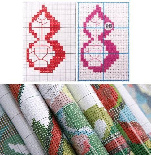 Набор для вышивания крестиком с печатью на ткани NKF Фиалки в вазе H327 14ст - фото 4 - id-p1109970214