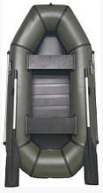 Лодка ПВХ надувна двомісна Grif boat GН-240S з фанерним дном вантажопідйомність 215 кг сланевий настил