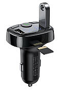 FM-трансмітер (модулятор) в машину Baseus T-Typed MP3 Car Charger S-09A Bluetooth Чорний (CCTM-01)