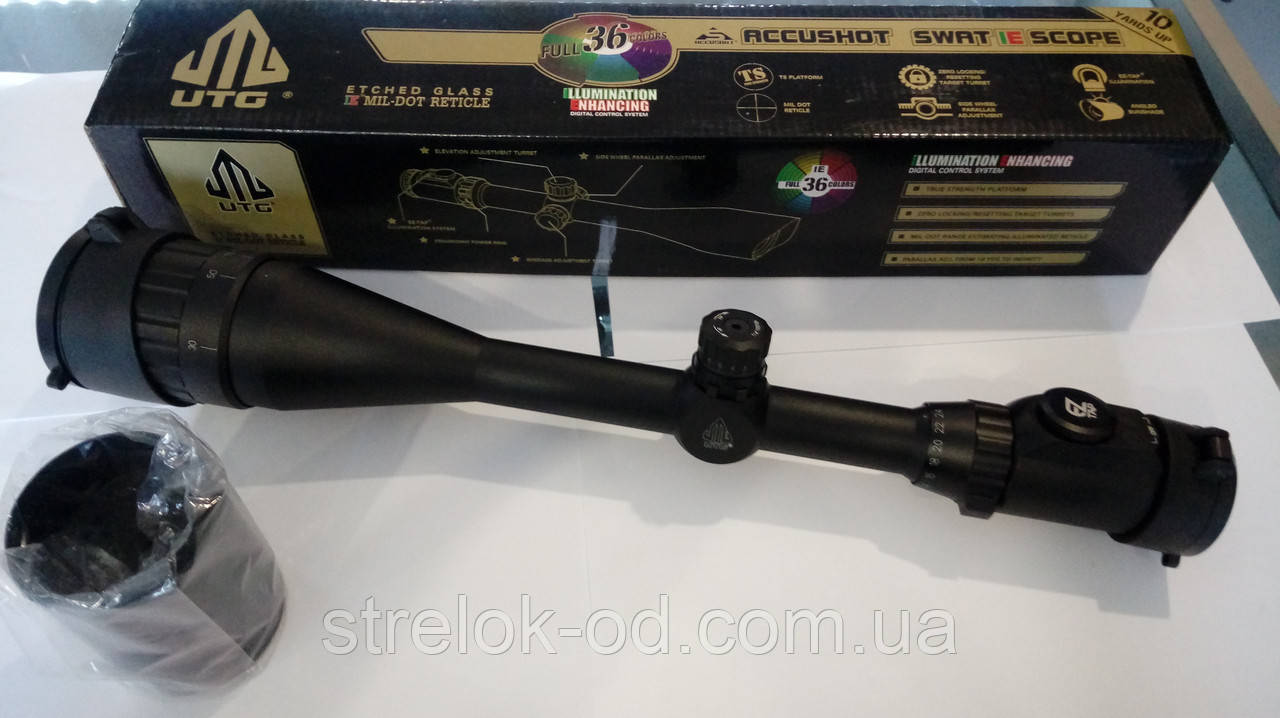 Оптичний приціл Leapers 6-24x50 AO Mil Dot, (36colors) підсвітка 36 кольорів