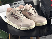 Жіночі кросівки Air Jordan 3 Retro Particle Beige AH7859-205, фото 3