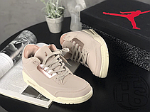Жіночі кросівки Air Jordan 3 Retro Particle Beige AH7859-205, фото 4