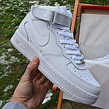 Чоловічі зимові кросівки Nike Air Force 1 High Winter з хутром. Живе фото (топ ААА+), фото 5