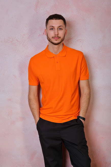 Чоловіча футболка поло JHK POLO REGULAR MAN колір помаранчевий (OR)