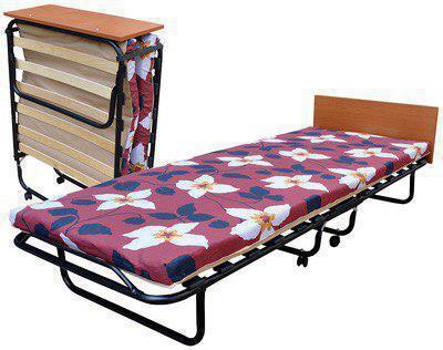 Розкладушка-ліжко ортопедичне на ламелях з матрацом і бильцем "Венеція" | Розкладне ліжко