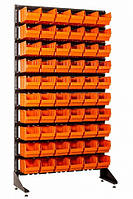 Торговий стелаж із кюветами пластиковими 1800 мм