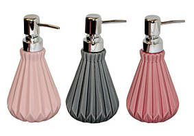 Дозатор для мила керамічний 3 кольори мікс ООПТ