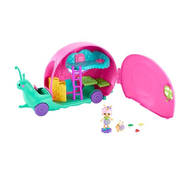 Набір Enchantimals Будиночок на колесах Равлик Enchantimals Slow-Mo Camper Saxon Snail GCT42
