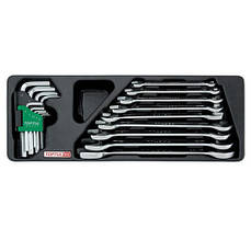 Набір ключів комбінований (в ложементі) TOPTULPRO GAAT1802