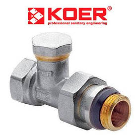 Вентиль радіаторний (KR.904-Gi) "антипротечка" 1/2"х1/2" Czech Product