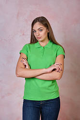 Жіноча футболка-поло JHK POLO REGULAR LADY колір салатовий (LM)