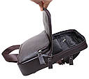 Чоловіча шкіряна сумка 3331-222 коричнева, фото 4