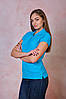 Жіноча футболка-поло JHK POLO REGULAR LADY колір бірюзовий (TU), фото 4