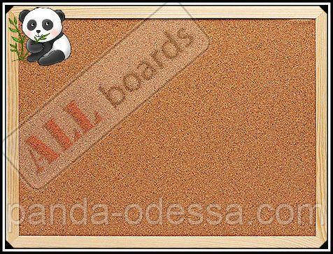 Пробкова дошка 120х90см в дерев'яній рамі TM "ALL boards"
