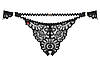 Труси Obsessive MIXTY crotchless panties, фото 4