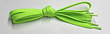 Шнурки прості плоскі салатовий 100см (Ширина 7 мм), фото 2
