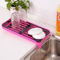 Сушарка для посуду і продуктів ос зливним носиком Kitchen Draining Tray