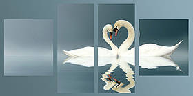 Модульна картина "Лебеді"