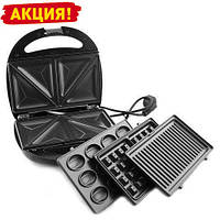 Сендвичница, вафельниця, гриль, горішниця 4в1 GRANT Hoff GT 780 1200Вт