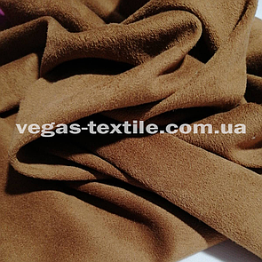 Тканина штучна Замша стрейч Світло-коричневий