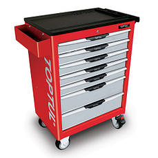 Інструментальна візок професійна TOPTULPRO (Pro-Line) 7 секцій (червона) TCAC0702