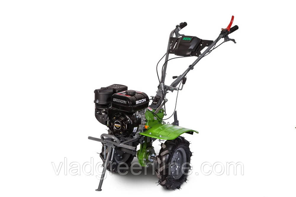 Мотоблок BIZON 1100S-3 LUX (бензин 7 л.с., колеса 4.00-8, редуктор, фреза 2+1+1, 32 ножі)