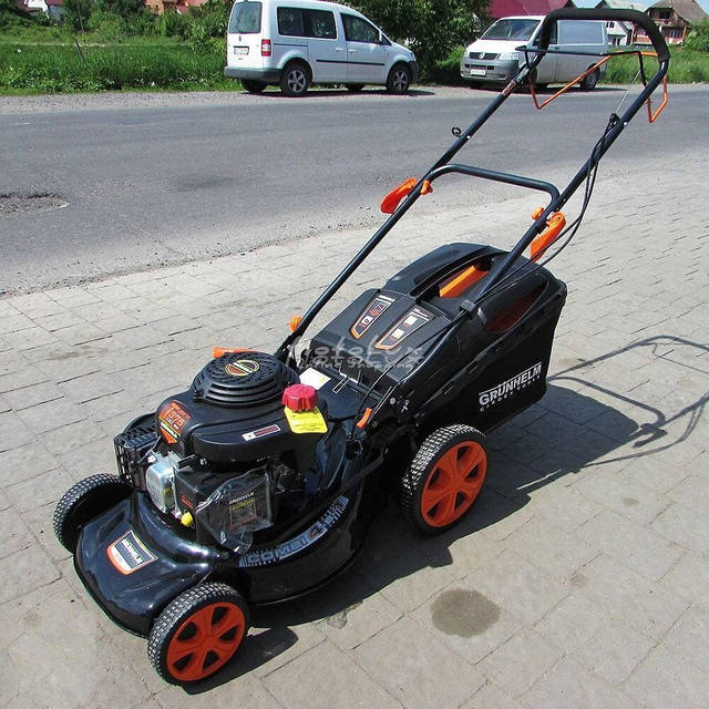 Газонокосилка бензиновая GRUNHELM S461VHY самоходная: продажа