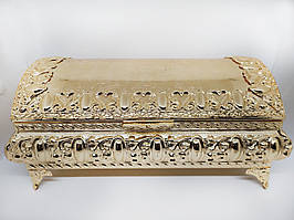 Декоративна скринька M Vizyon з меляра з позолотою велика