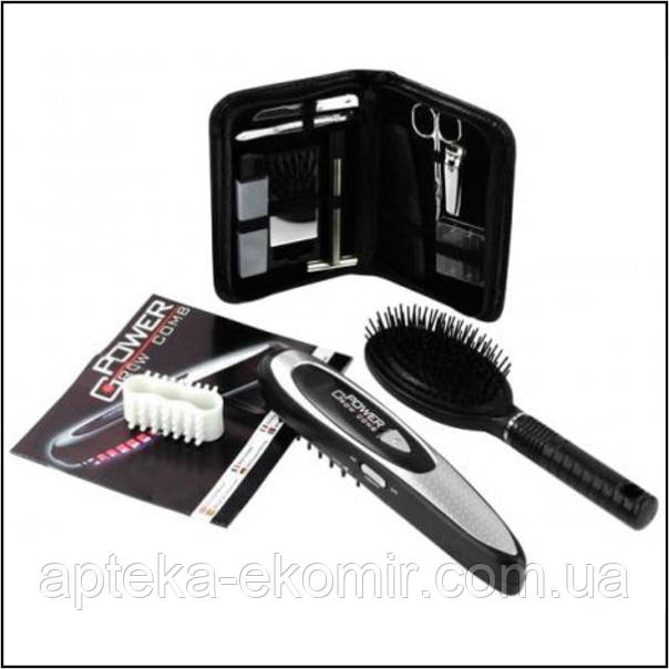 Лазерний гребінець Power Grow Comb з набором для манікюру, фото 1