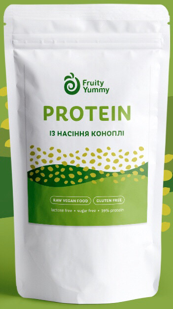 Рослинний протеїн Конопляний, 250 г Fruity Yummy
