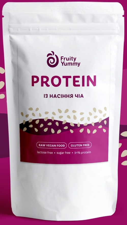 Рослинний протеїн Насіння чіа, 250 г Fruity Yummy