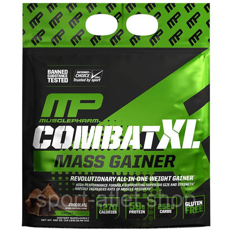 Вітамінний MusclePharm Combat XL Mass Gainer, 5.44 кг Шоколад