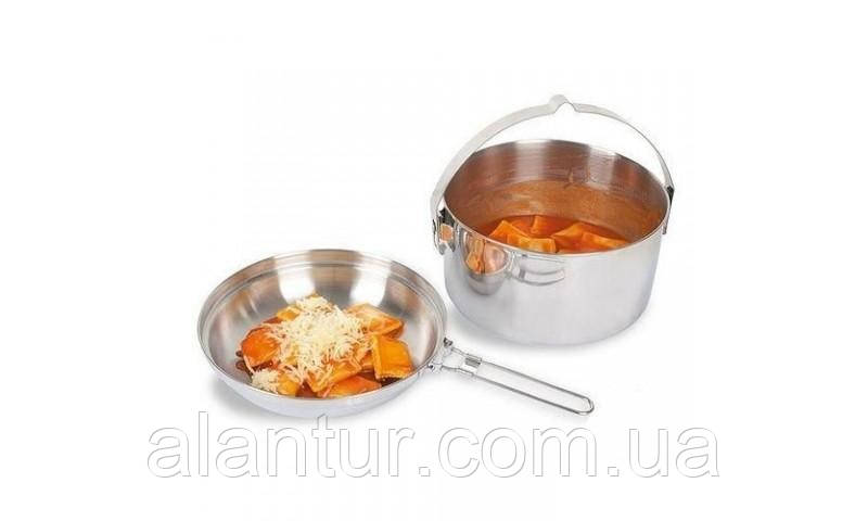 Каструля Tatonka Kettle 2.5л з нержавіючої сталі, сірий колір, міцна та довговічна