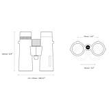 Бінокль водостійкий Hawke Nature Trek 12x50 Top Hinge (Green) (Англія), фото 7