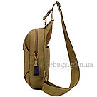 Тактична армійська сумка бананка 3 л для мисливця чорна LG-446, фото 4