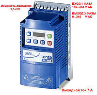Частотный преобразователь Lenze ESV152N02YXB 1,5 кВт/вход 1ф / выход 3ф