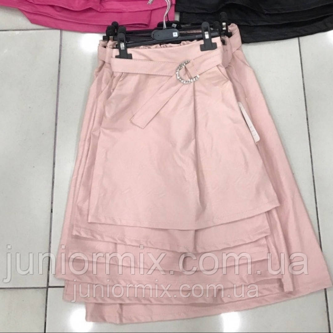 Дитячі спідниці зі шкірозамінника для дівчаток оптом