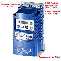 Частотный преобразователь Lenze ESV751N04TXB 0,75 кВт/вход 3ф / выход 3ф