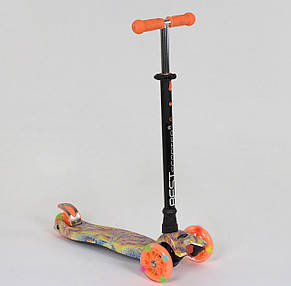 Самокат А 25597 /779-1340 MAXI "Best Scooter" (1) пластмасовий, 4 колеса PU, СВІТЛО, фото 2